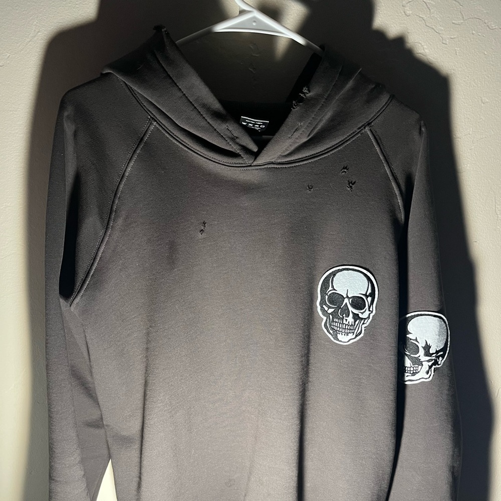 NUMBER NINE DOUBLE SKULL HOODIE